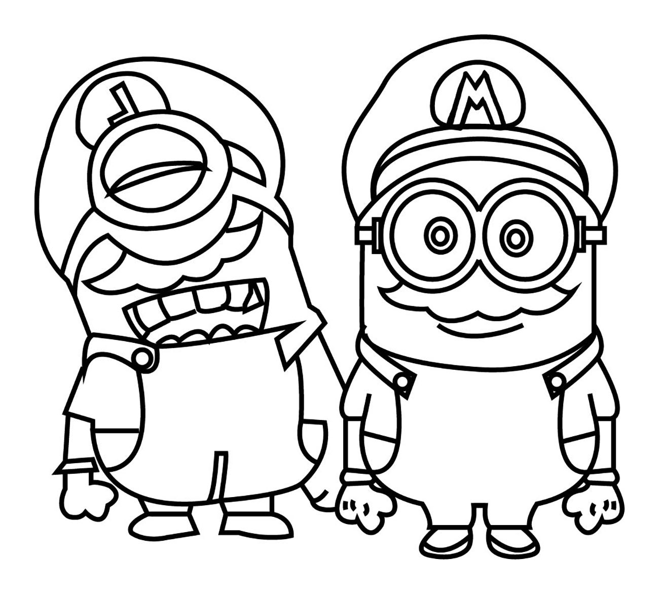 Kostenlose Minions Ausmalbilder zum Ausmalen