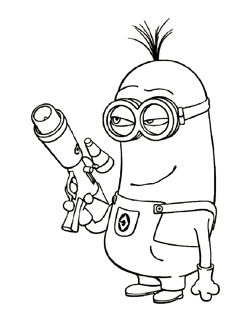 Minions Ausmalbilder für Kinder (Ausmalbild zum Ausdrucken und Ausmalen für Kinder)
