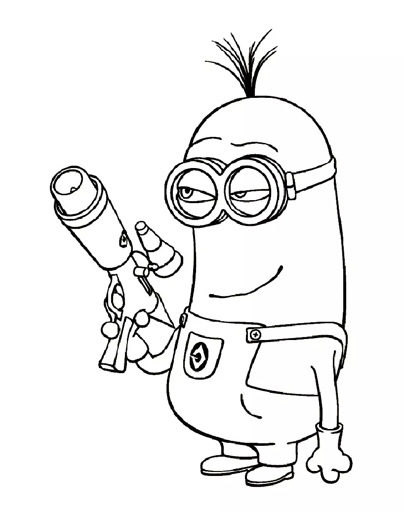 Minions Ausmalbilder für Kinder (Ausmalbild zum Ausdrucken und Ausmalen für Kinder)