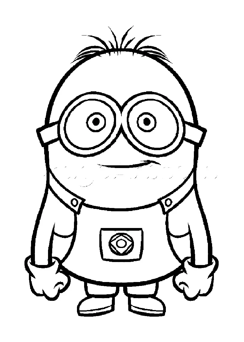 Ausmalbilder von Minions zum Ausmalen für Kinder