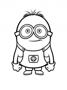 Minions Ausmalbilder zum kostenlosen Herunterladen (Ausmalbild)