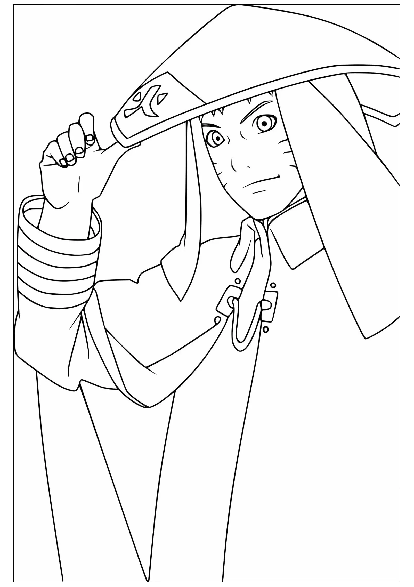 Naruto (Ausmalbild zum Ausdrucken und Ausmalen für Kinder)