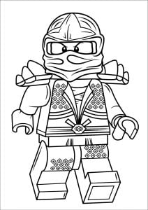 Ninjago Kämpfer (Ausmalbild)