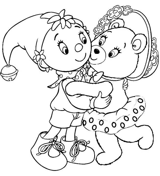 Kostenloser Download von Ja ja Ausmalbildern. (Ausmalbild von Noddy zum Ausdrucken und Ausmalen für Kinder)