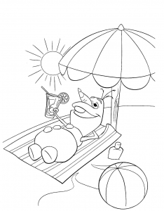 Ausmalbilder von Olaf (Die Eiskönigin) für Kinder (Ausmalbild von Olaf (Die Eiskönigin))