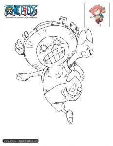 Der unerschrockene Tony Tony Chopper (Ausmalbild von One Piece)