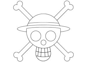 One Piece-Logo (Ausmalbild)
