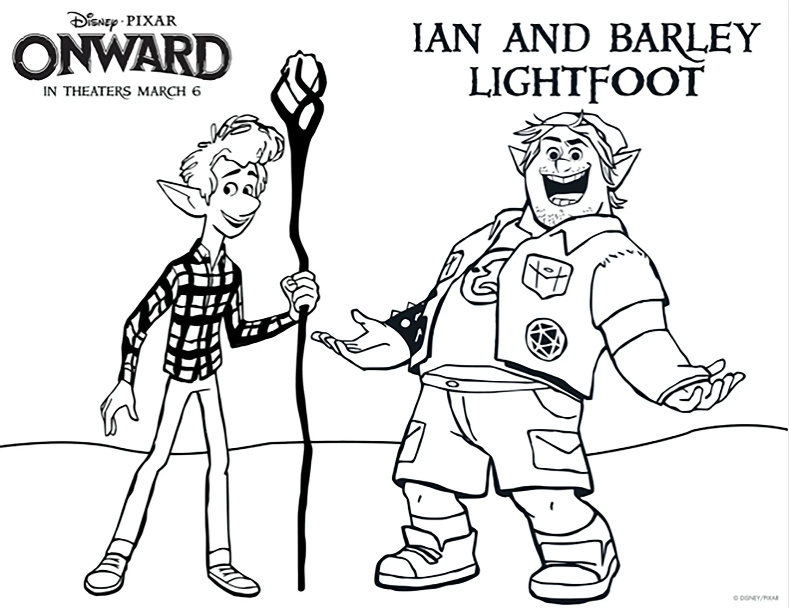 Onward Coloriage zum Ausdrucken (Ausmalbild zum Ausdrucken und Ausmalen für Kinder)
