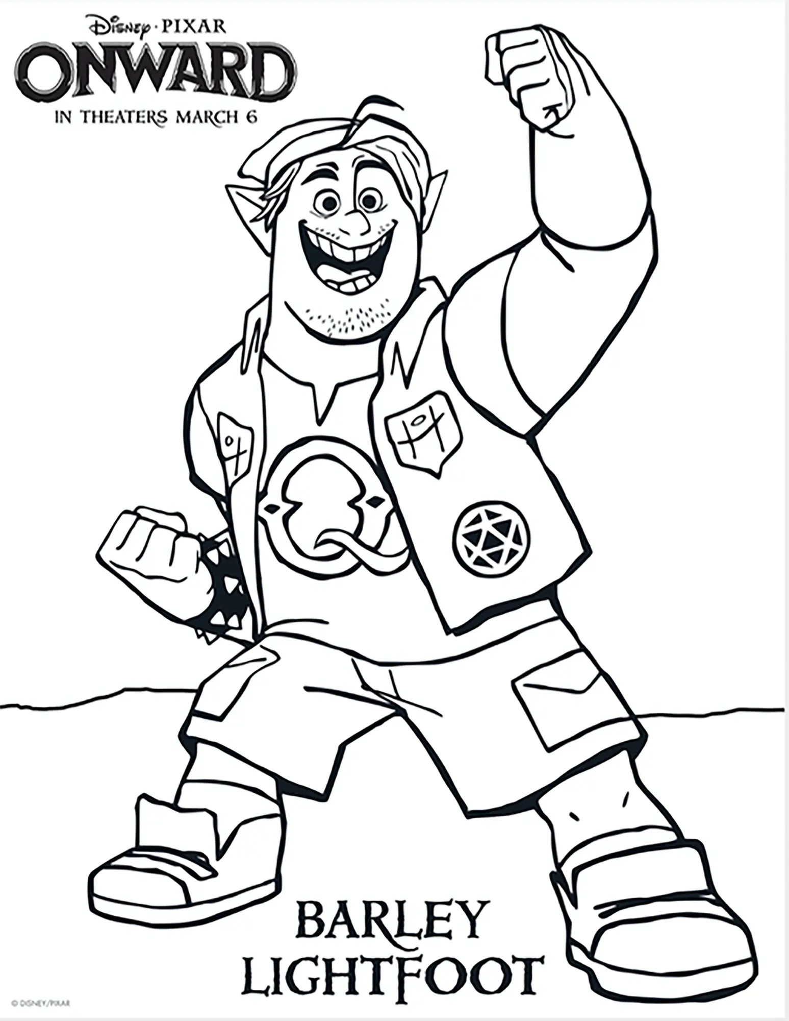 Onward Coloriage zum Ausdrucken (Ausmalbild zum Ausdrucken und Ausmalen für Kinder)