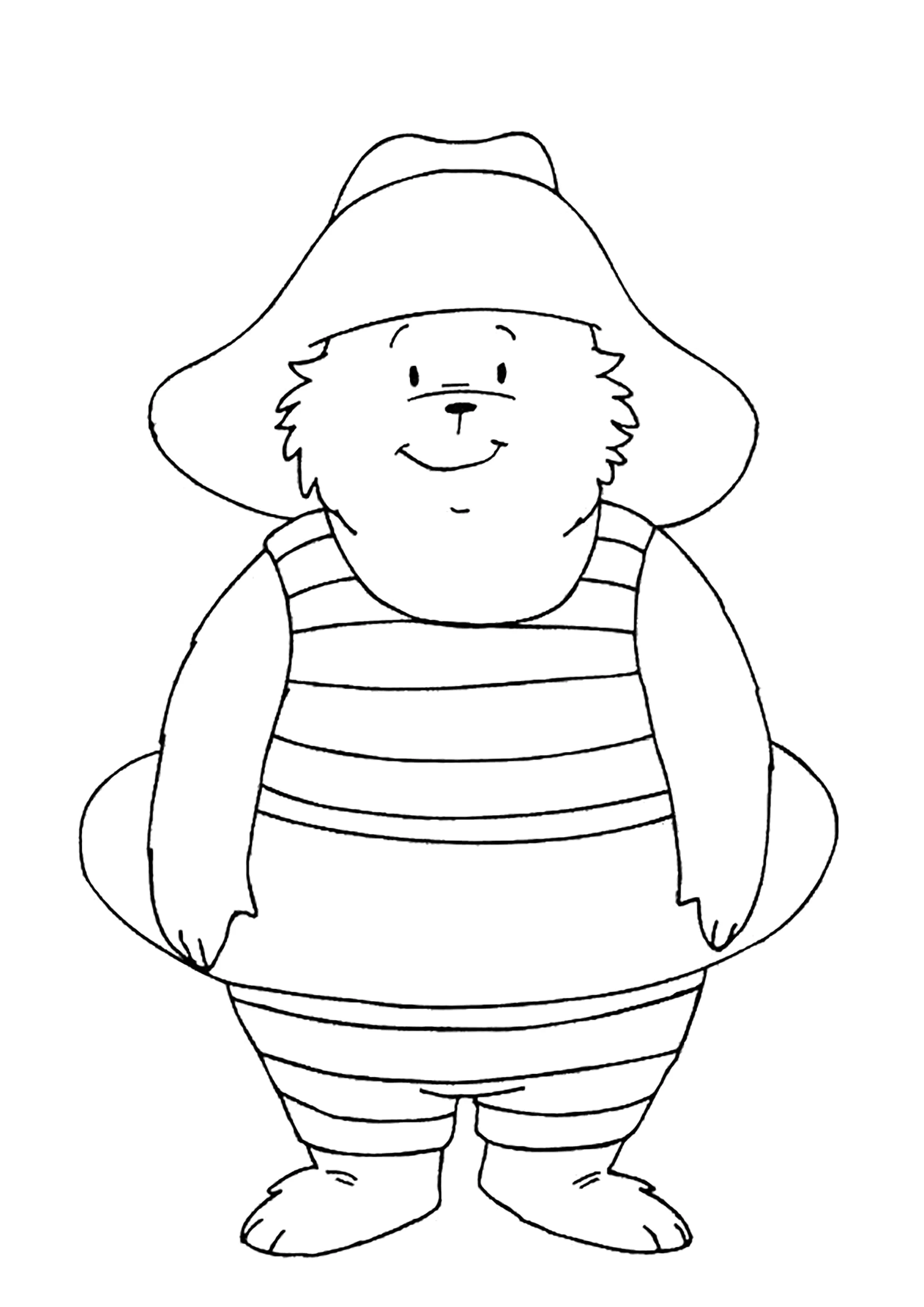 Kostenlose Ausmalbilder von paddington-bär zum Ausdrucken (Ausmalbild zum Ausdrucken und Ausmalen für Kinder)
