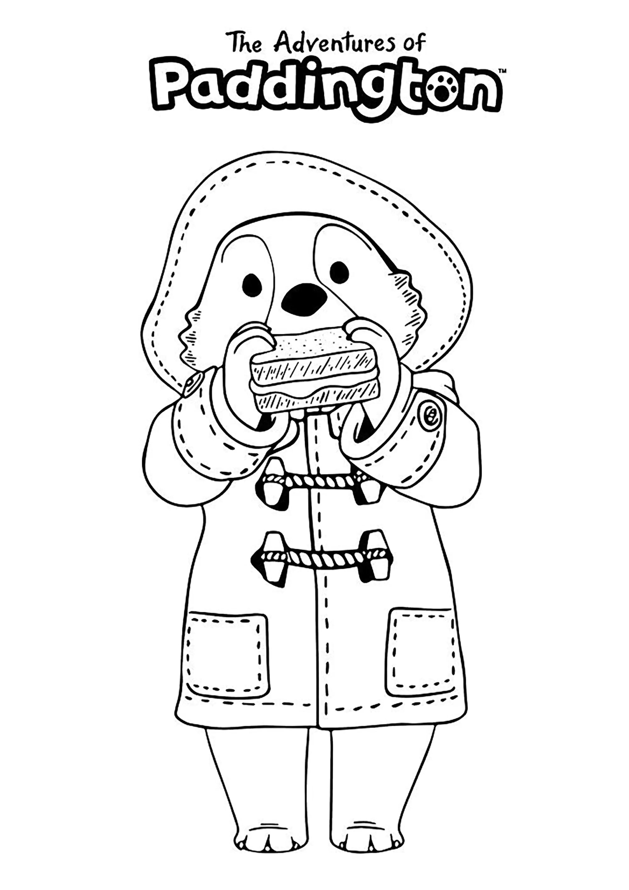 Ausmalbilder für Kinder kostenlos von paddington-bär (Ausmalbild zum Ausdrucken und Ausmalen für Kinder)