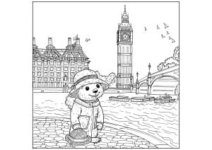 Kostenlose Ausmalbilder für Kinder von paddington-bär (Ausmalbild)
