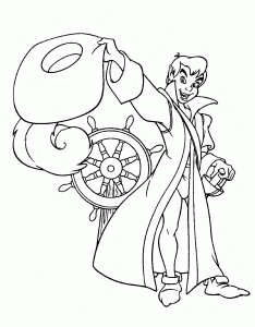 Peter Pan Coloriage zum Herunterladen (Ausmalbild)