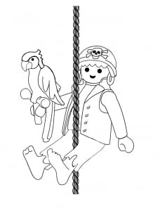 Malvorlage für Kinder mit Playmobil zum Ausdrucken