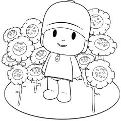 Ausmalbilder von Pocoyo zum Ausdrucken und Ausmalen für Kinder