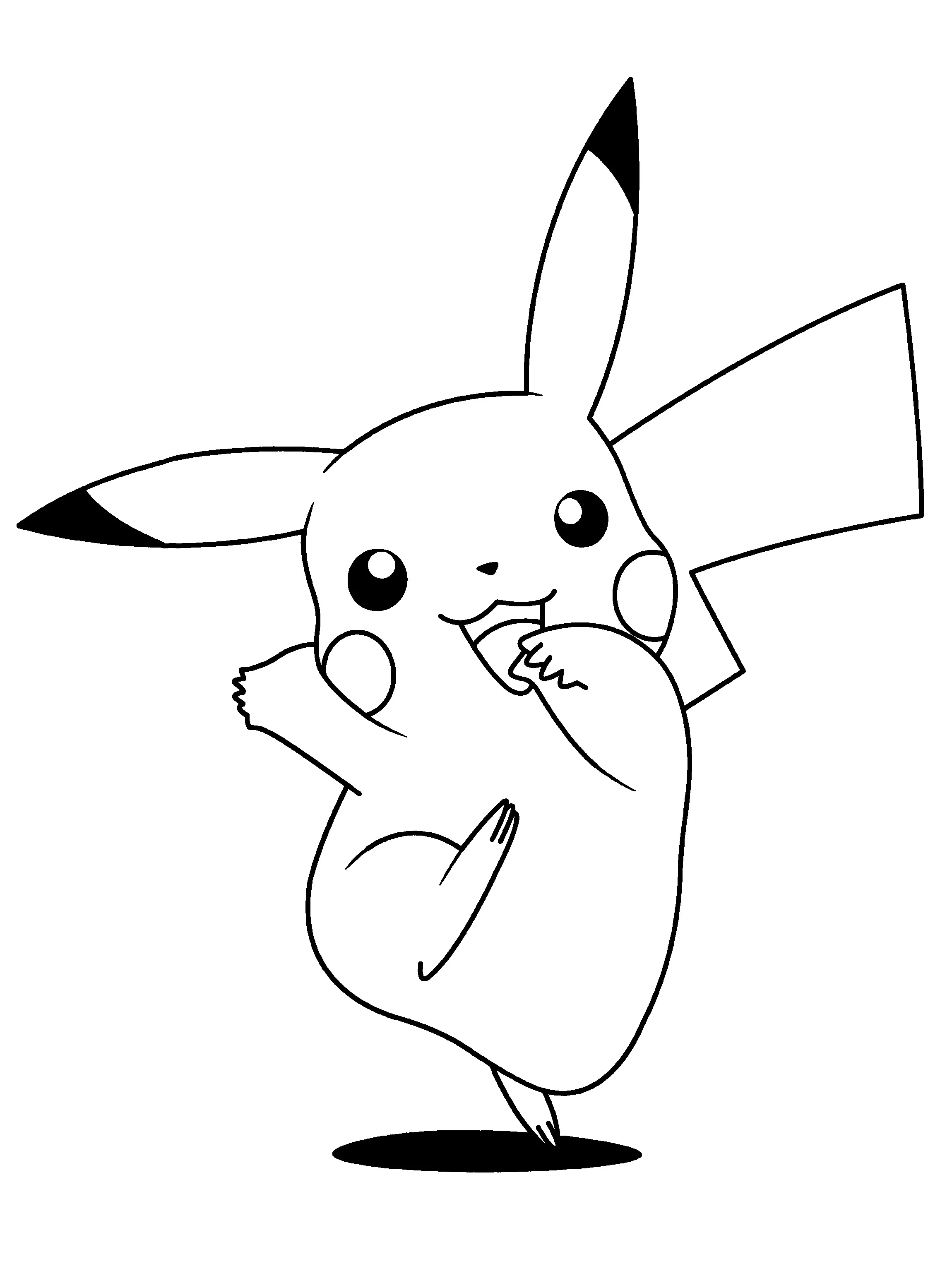 Kostenlose und gratis Malvorlage für Kinder mit Pokémon zum Ausdrucken (Superhelden Ausmalbilder)