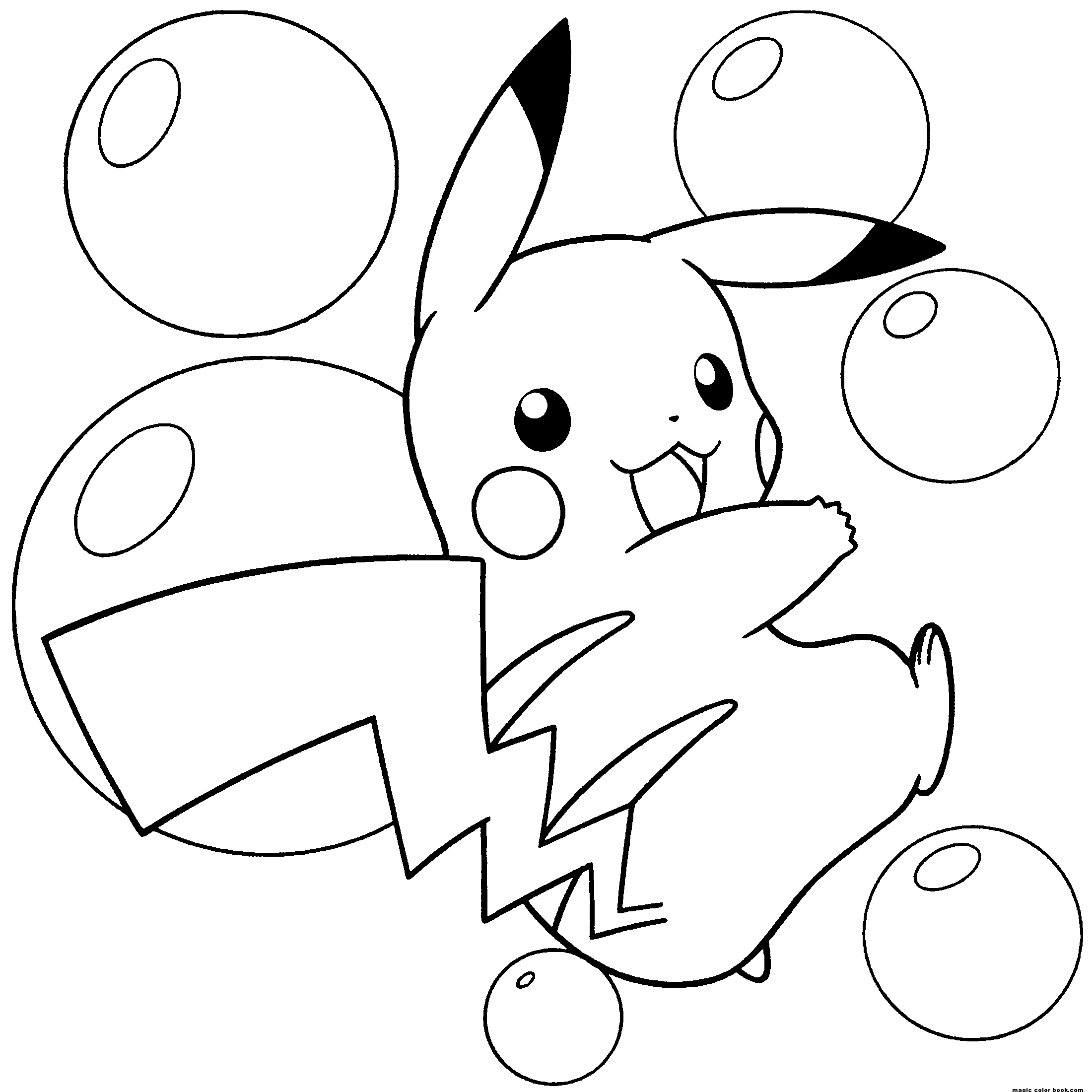 Malvorlage für Kinder mit Pokémon zum Ausdrucken (Superhelden Ausmalbilder)