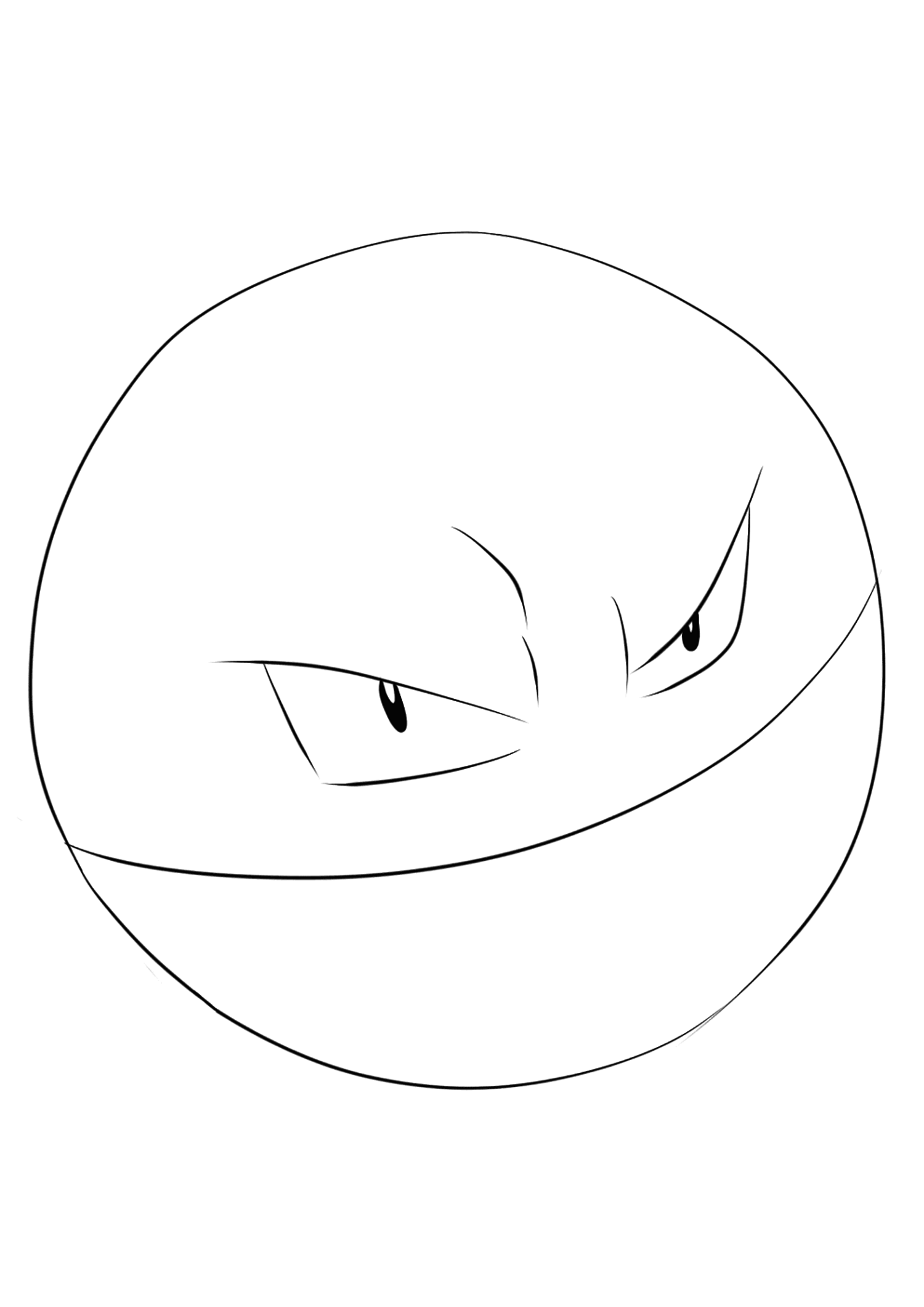 <b>Elektrode</b> (Nr. 101) : Pokémon der Generation I (Ausmalbild von Superhelden Ausmalbilder zum Ausdrucken und Ausmalen für Kinder)