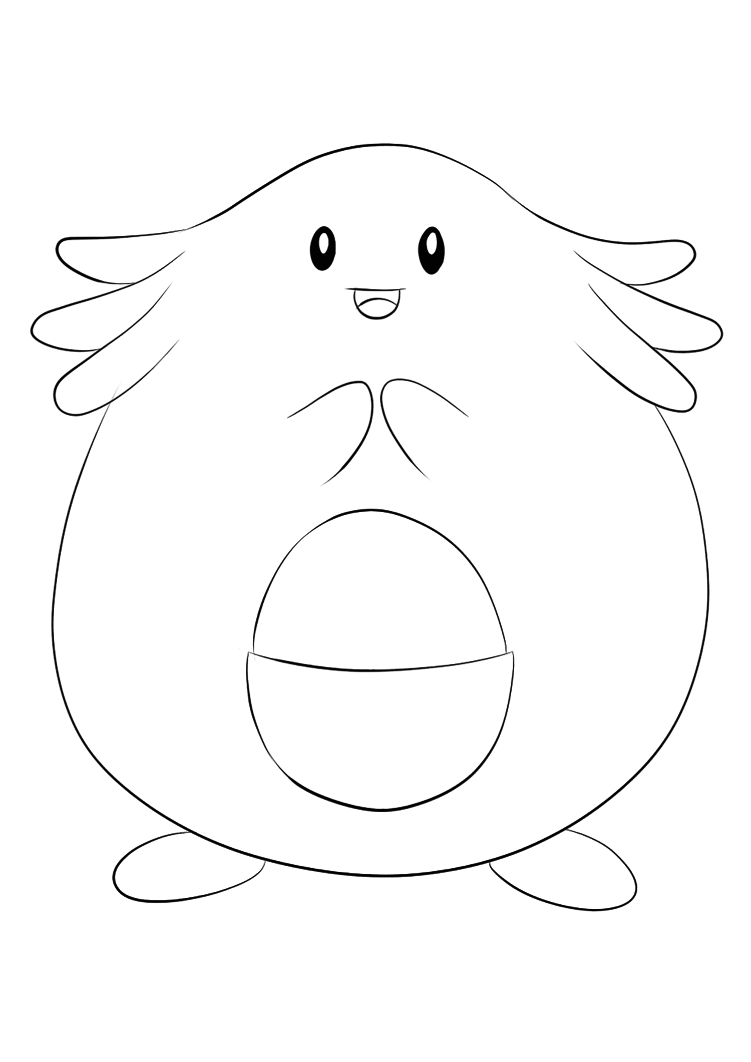 <b>Leveinard</b> (Nr. 113) : Pokémon der Generation I (Ausmalbild von Superhelden Ausmalbilder zum Ausdrucken und Ausmalen für Kinder)
