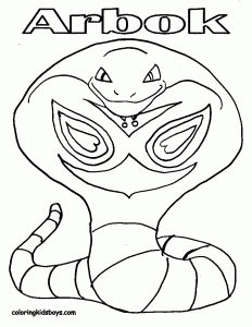 Kostenlose Malvorlage für Kinder mit Pokémon zum Ausdrucken