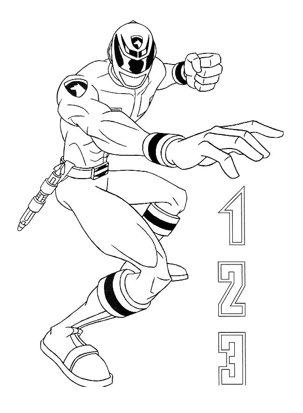 Power Rangers Coloriage zum Ausdrucken (Ausmalbild zum Ausdrucken und Ausmalen für Kinder)