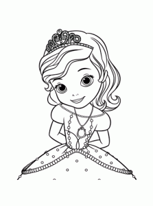 La gentille Sofia à colorier (Ausmalbild von Prinzessin Sofia)