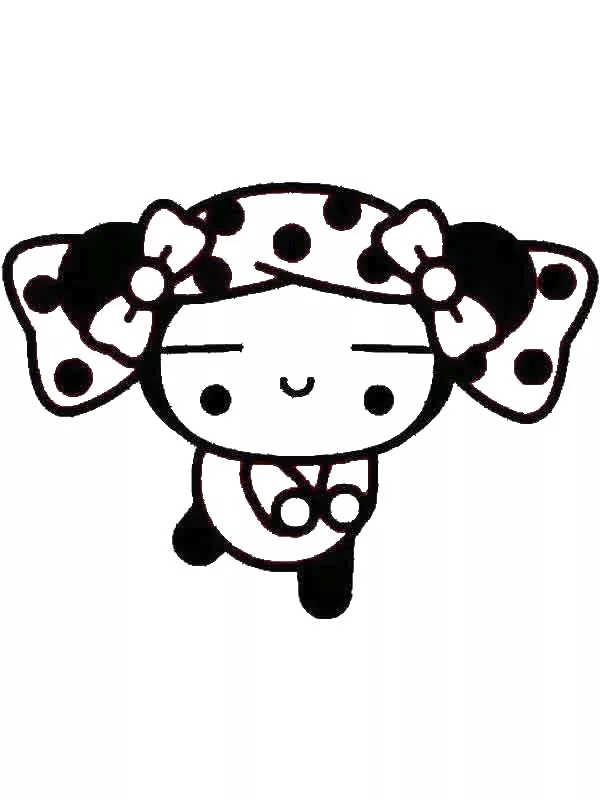 Kostenlose Pucca-Zeichnung zum Ausdrucken und Ausmalen
