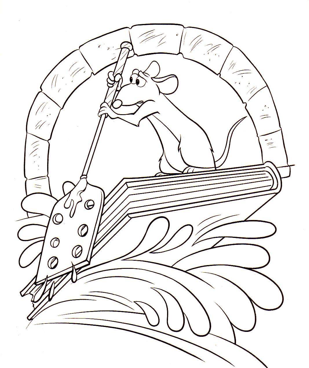 Ratatouille Coloriage zum Ausdrucken (Ausmalbild zum Ausdrucken und Ausmalen für Kinder)