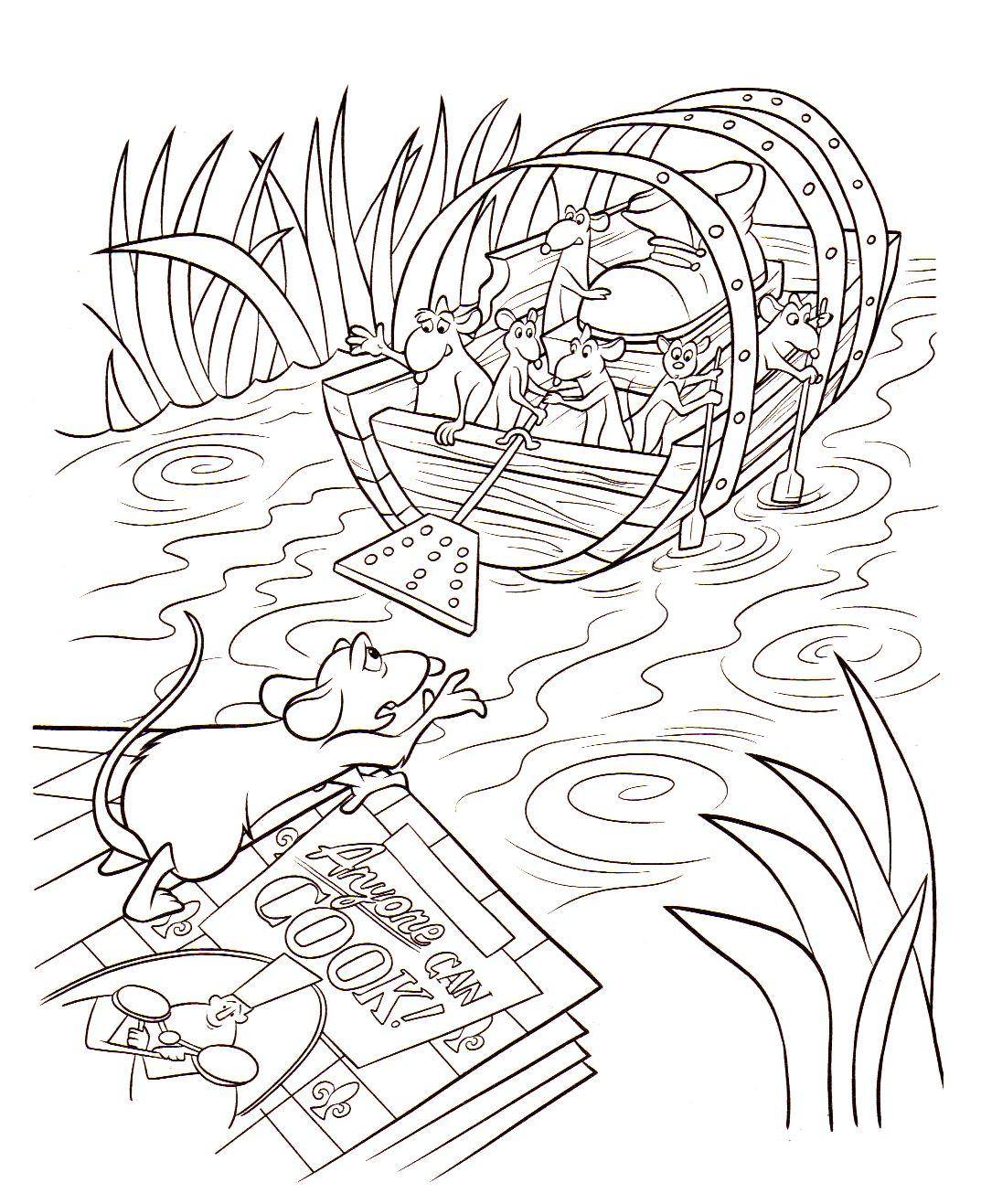 Ratatouille Coloriage zum Ausdrucken (Ausmalbild zum Ausdrucken und Ausmalen für Kinder)