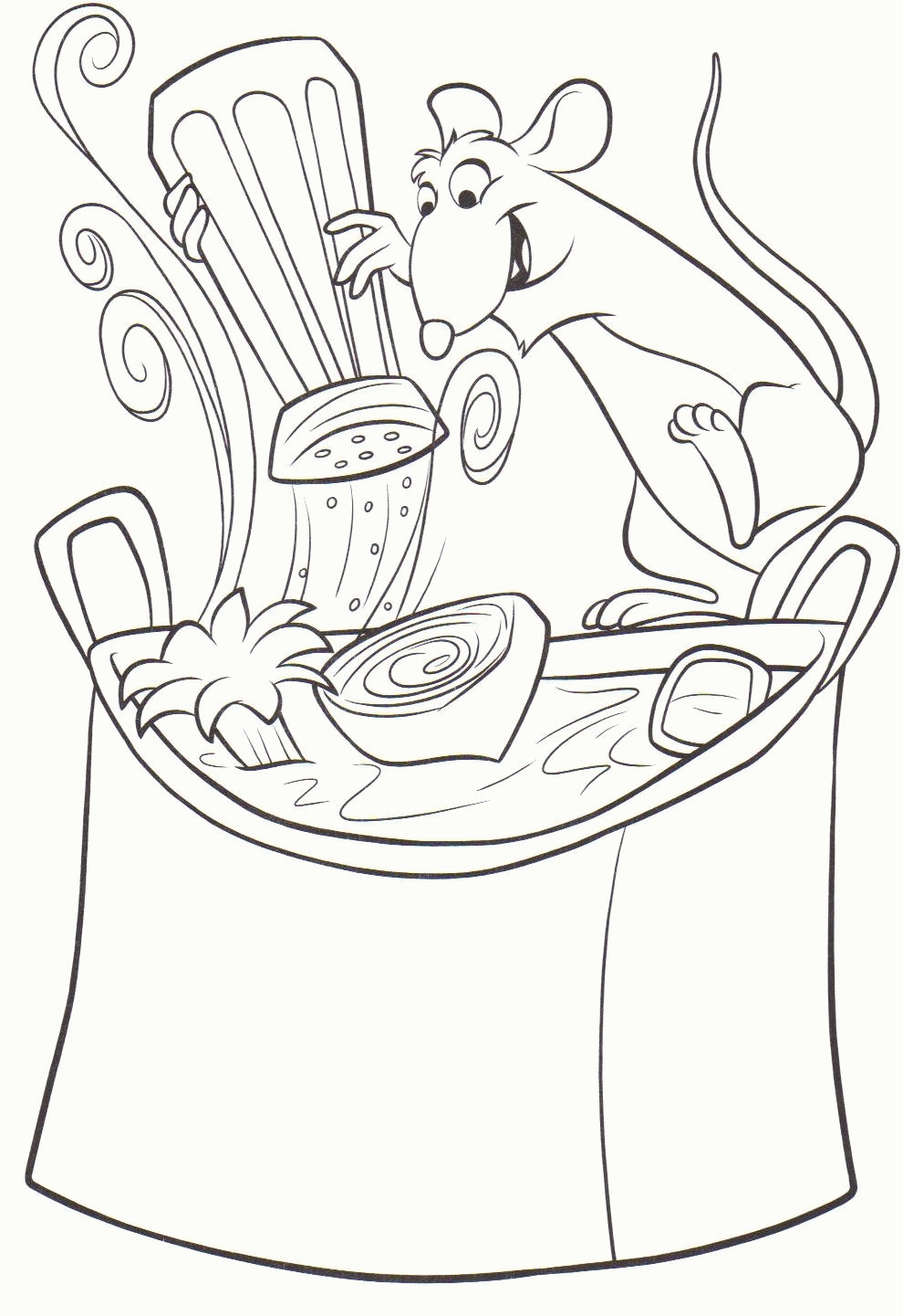 Ratatouille Ausmalbilder zum kostenlosen Herunterladen (Ausmalbild zum Ausdrucken und Ausmalen für Kinder)