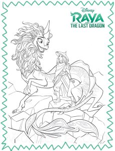 Raya und der letzte Drache (Ausmalbild)