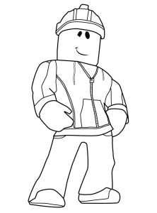 Roblox-Charakter (Ausmalbild)