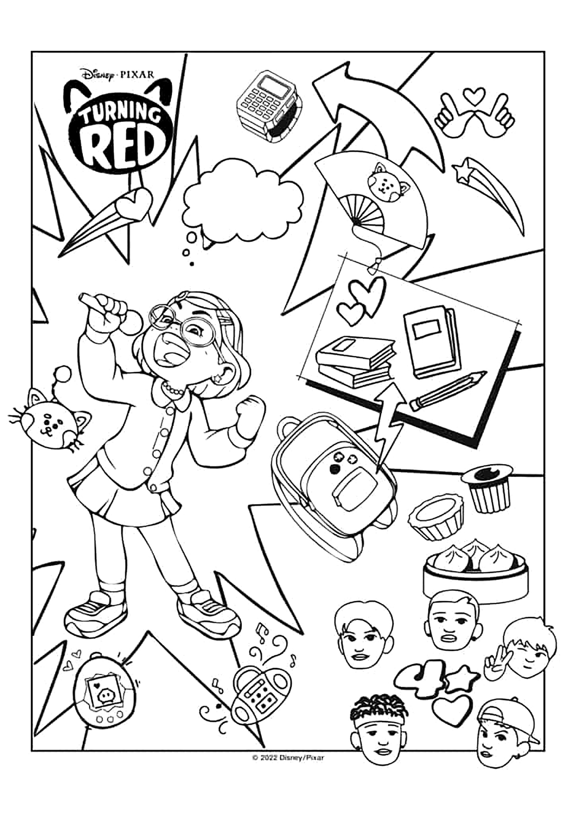 Disneys/Pixars Rote Alarm Ausmalbild (Ausmalbild von Rot) Disneys/Pixars Rote Alarm Ausmalbild (Ausmalbild von Rot zum Ausdrucken und Ausmalen für Kinder)