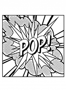 Roy Lichtenstein: Popkunst (Ausmalbild)