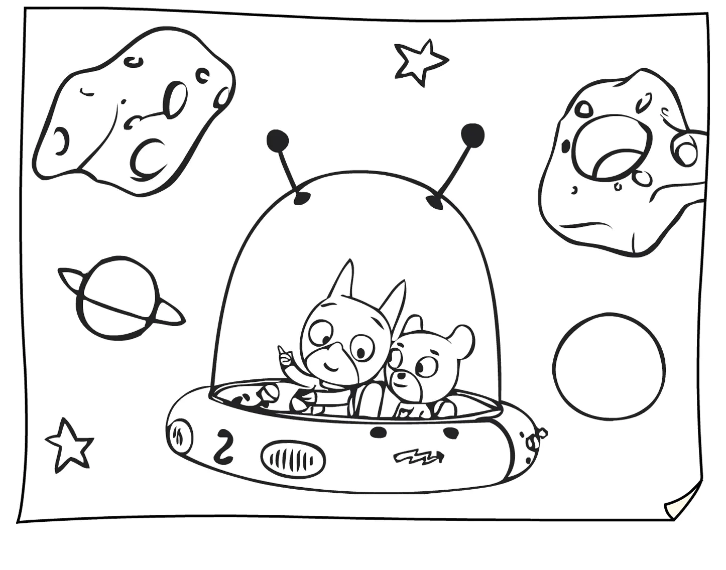SamSam Coloriage zum kostenlosen Ausdrucken (Ausmalbild zum Ausdrucken und Ausmalen für Kinder)