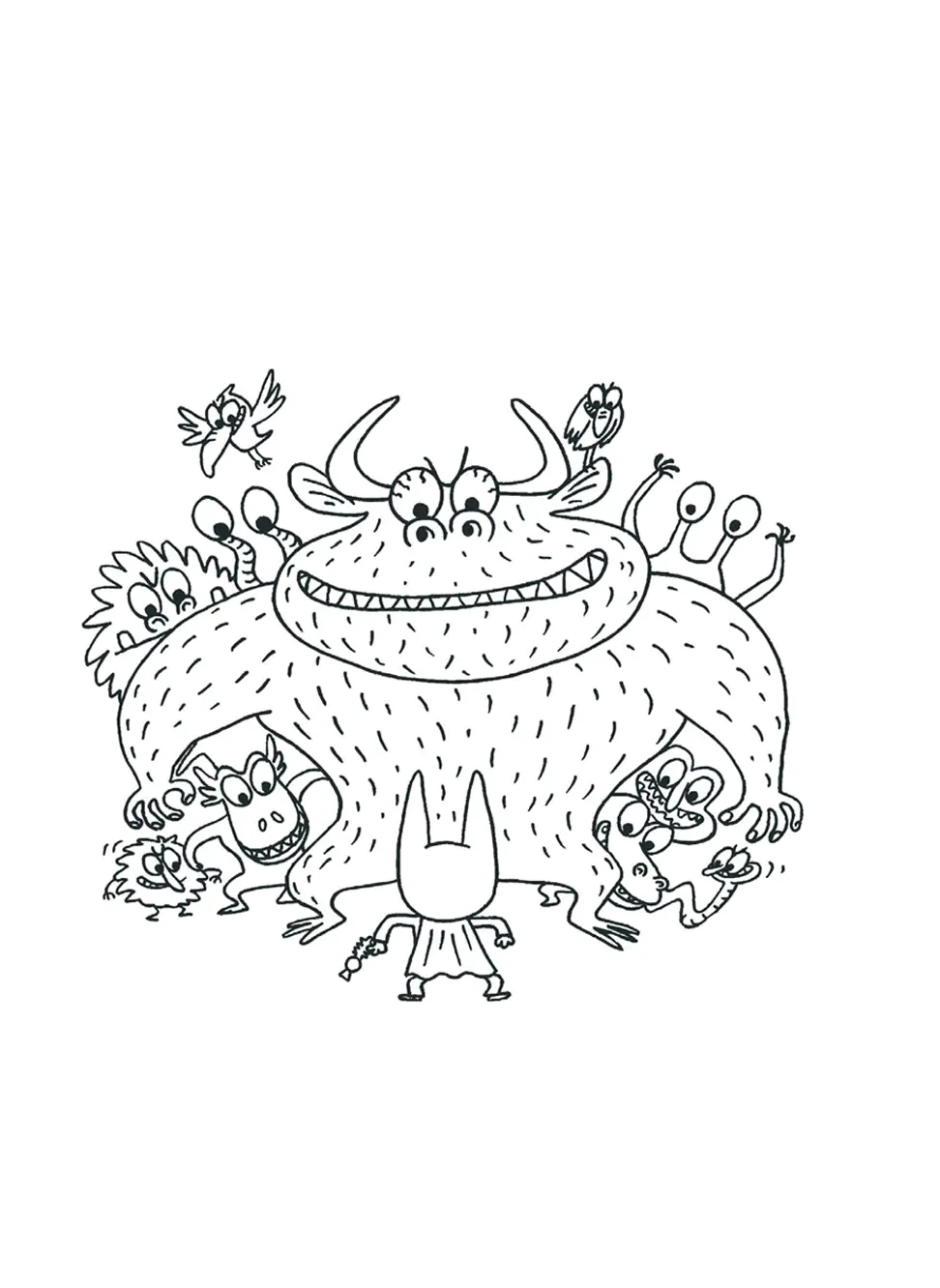 SamSam Coloriage zum kostenlosen Ausdrucken (Ausmalbild zum Ausdrucken und Ausmalen für Kinder)