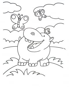 Kostenlose Schmetterlings-Zeichnung zum Herunterladen und Ausmalen (Ausmalbild von Schmetterlinge)