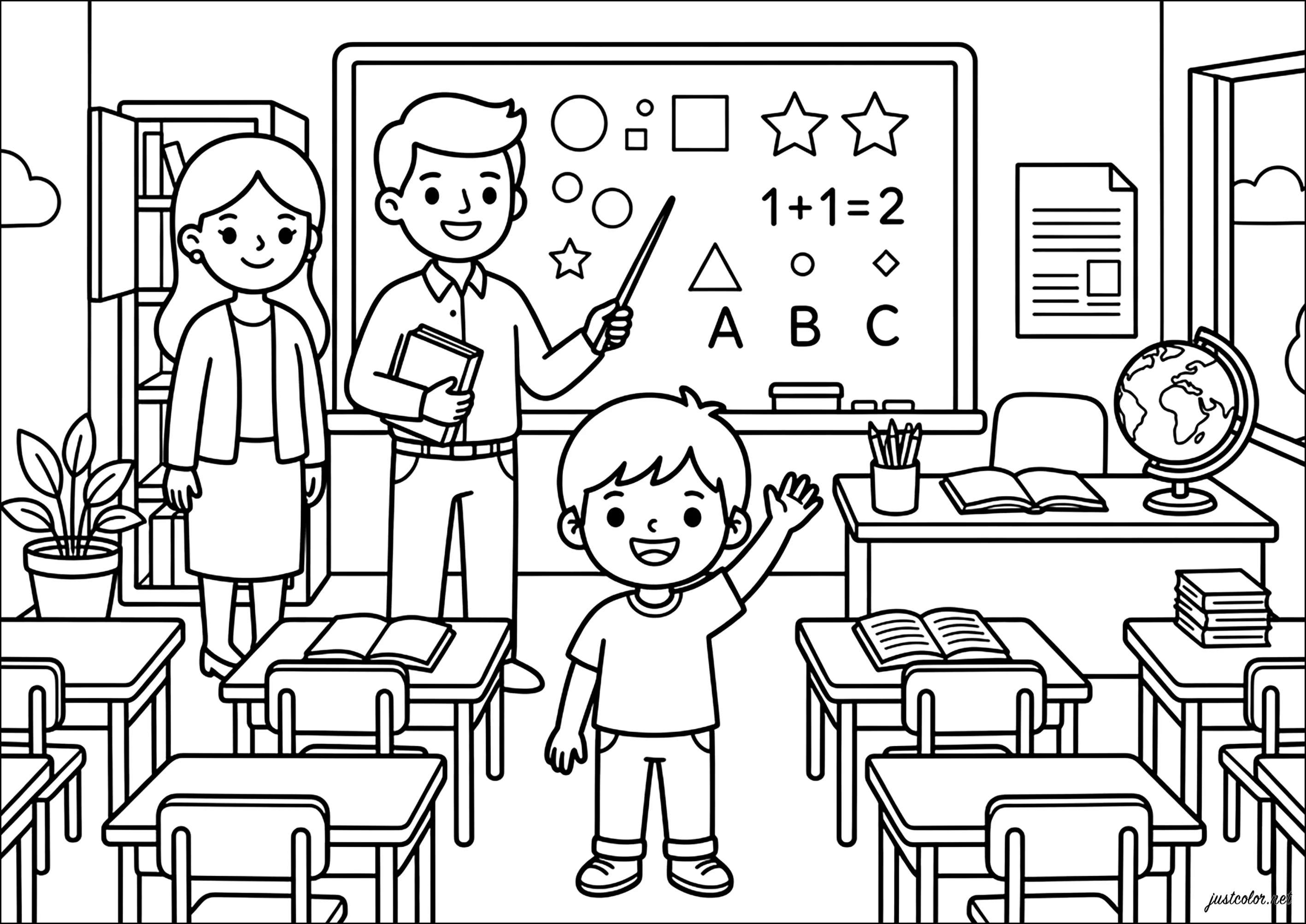 Ausmalbilder von schulanfang für Kinder (Ausmalbild zum Ausdrucken und Ausmalen für Kinder)
