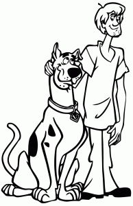 Scooby Doo Malvorlagen zum Ausdrucken für Kinder (Ausmalbild von Scooby-Doo)