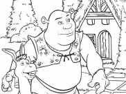 Ausmalbilder von Shrek zum Ausdrucken und Ausmalen für Kinder