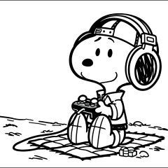 Ausmalbilder von Snoopy zum Ausdrucken und Ausmalen für Kinder