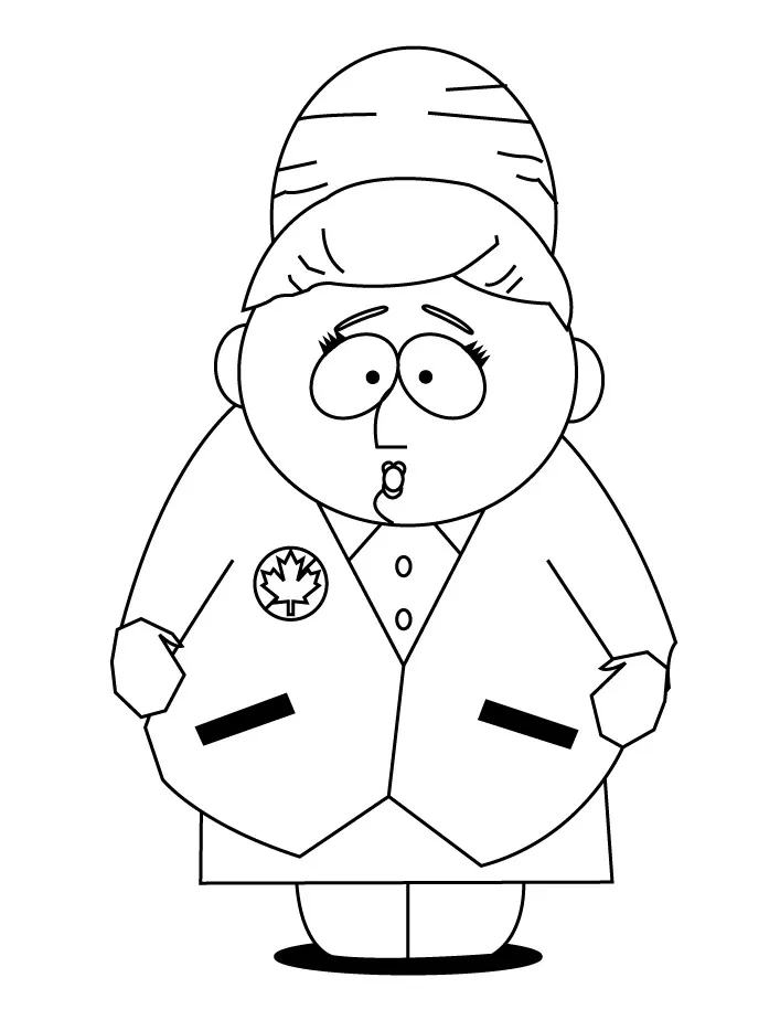 South Park Bild zum Herunterladen und Ausmalen