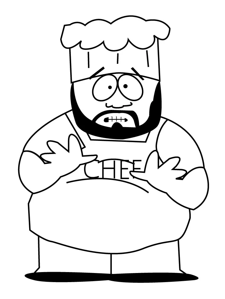 South Park Coloriage zum Ausdrucken (Ausmalbild zum Ausdrucken und Ausmalen für Kinder)