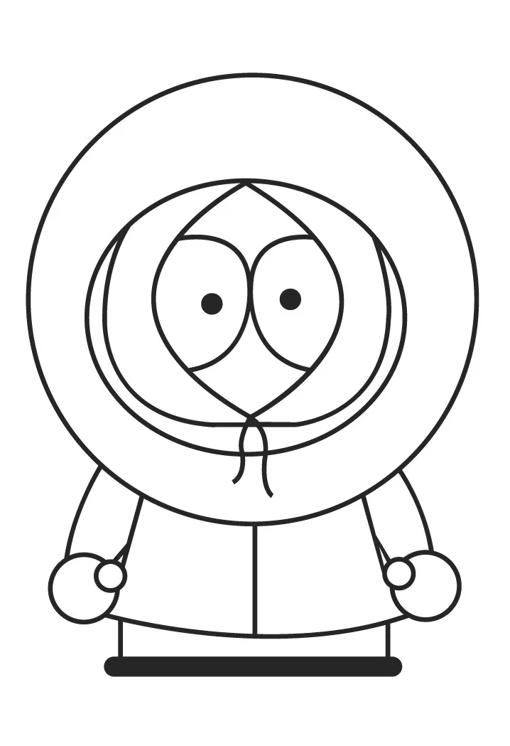 South Park Coloriage zum Ausdrucken für Kinder (Ausmalbild zum Ausdrucken und Ausmalen für Kinder)