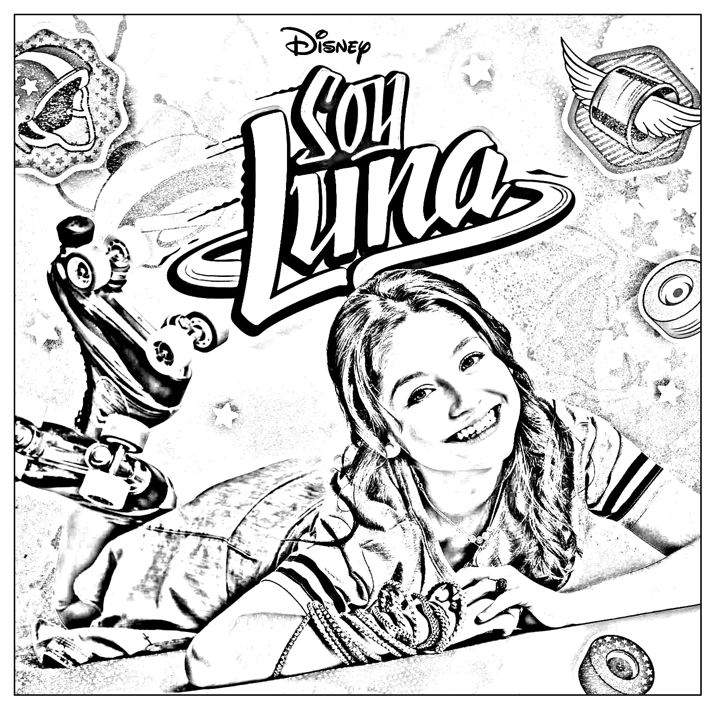 Soy Luna Ausmalbilder zum kostenlosen Herunterladen (Ausmalbild zum Ausdrucken und Ausmalen für Kinder)