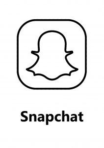 Snapchat-Logo (Ausmalbild von Soziale Medien)