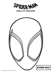 Spider-Man (Miles Morales) (Ausmalbild von Spider-Man: Durch das Spider-Verse)