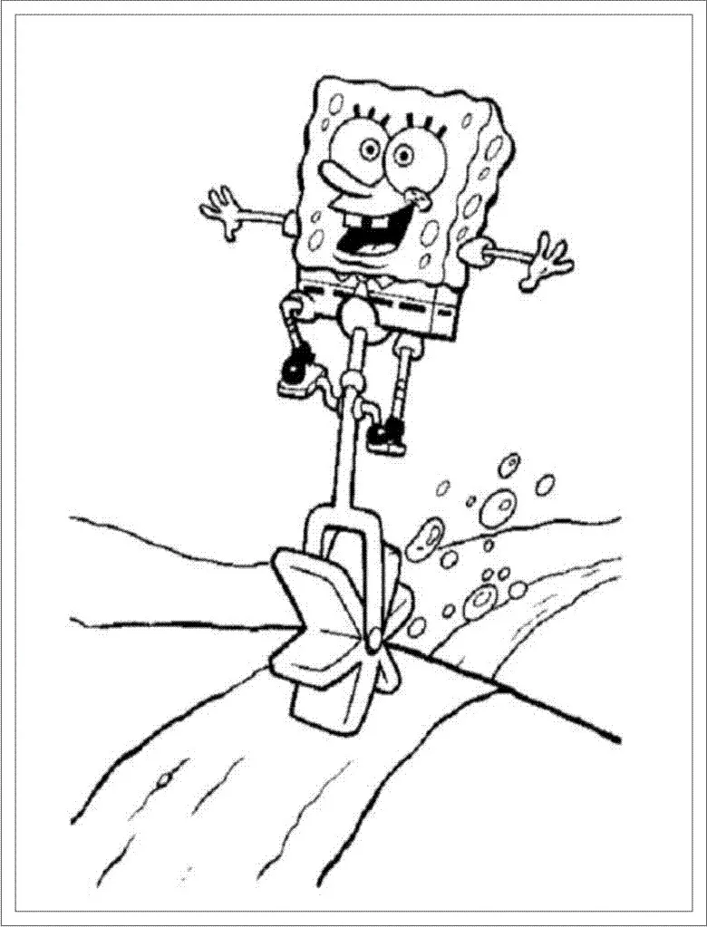 Kostenloser Download von SpongeBob Malvorlagen. (SpongeBob Schwammkopf)