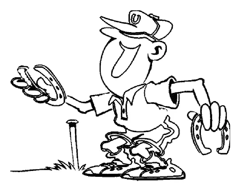 Petanque (Ausmalbild von Sport zum Ausdrucken und Ausmalen für Kinder)