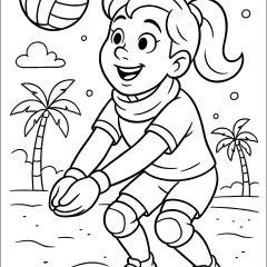 Ausmalbilder von Sport zum Ausdrucken und Ausmalen für Kinder